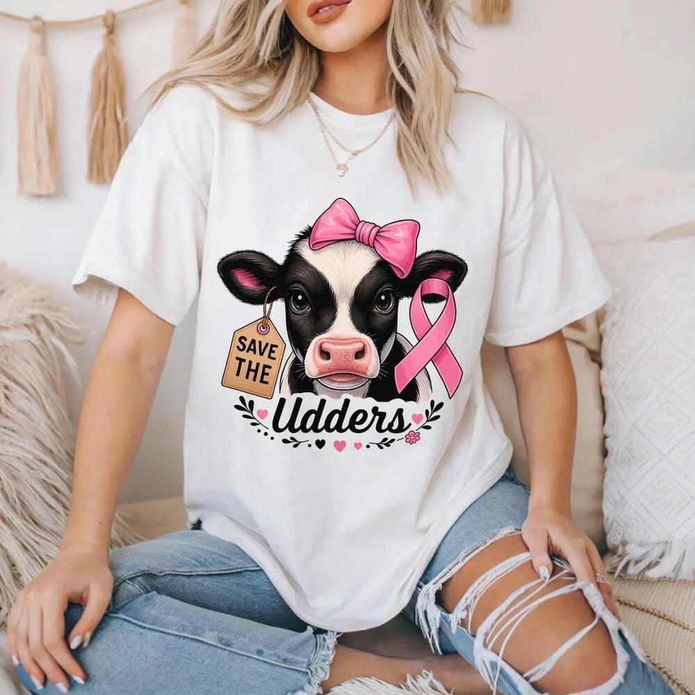 Save The Udders  Awareness Shirt Cow Heifer